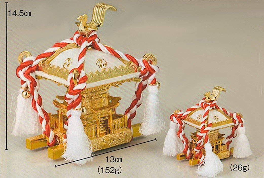 Amazon.co.jp: 飾り ミニ 神輿 黒 (bs201-202-2) 縁起物 インテリア